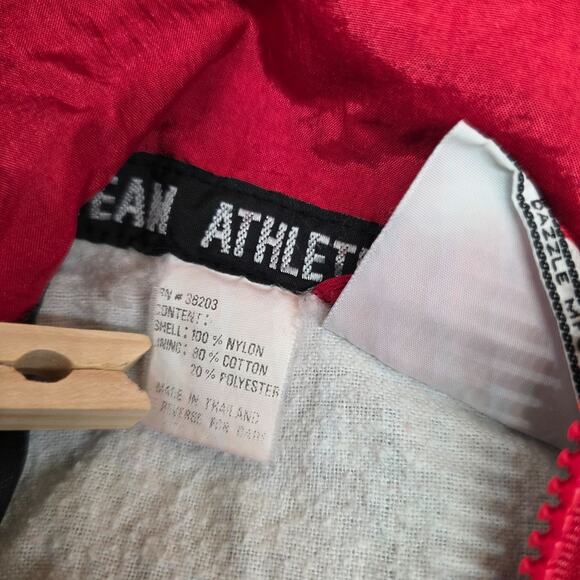 VTG 90s Chicago Bulls Windbreaker Jacket Youth 17X19 Team Athletics MJ Jordan - Picture 8 of 10